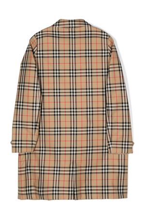 cappotto in cotone check BURBERRY KIDS | 8096192A7028